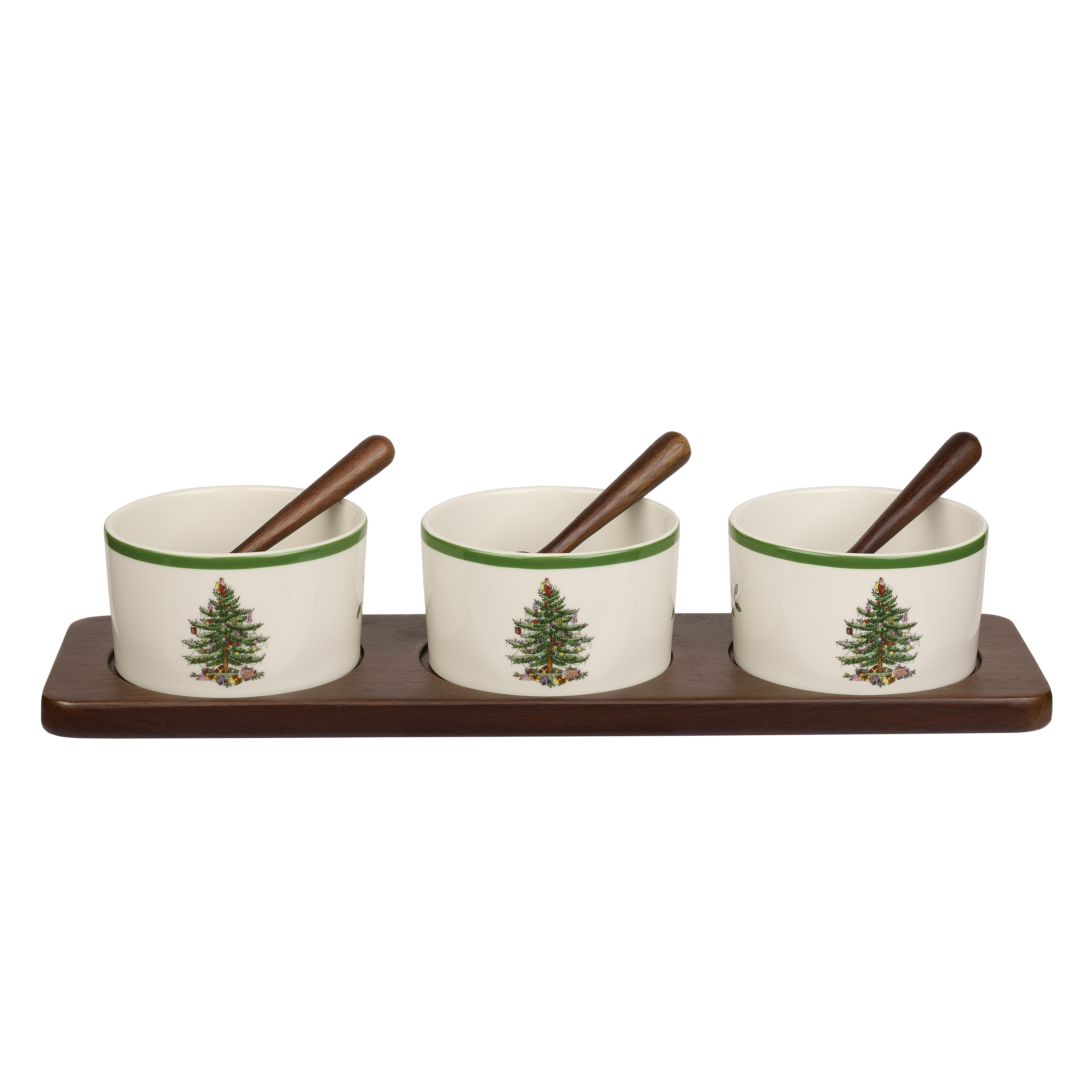 Christmas Tree 7 Piece Condiment Bowl Set image number null